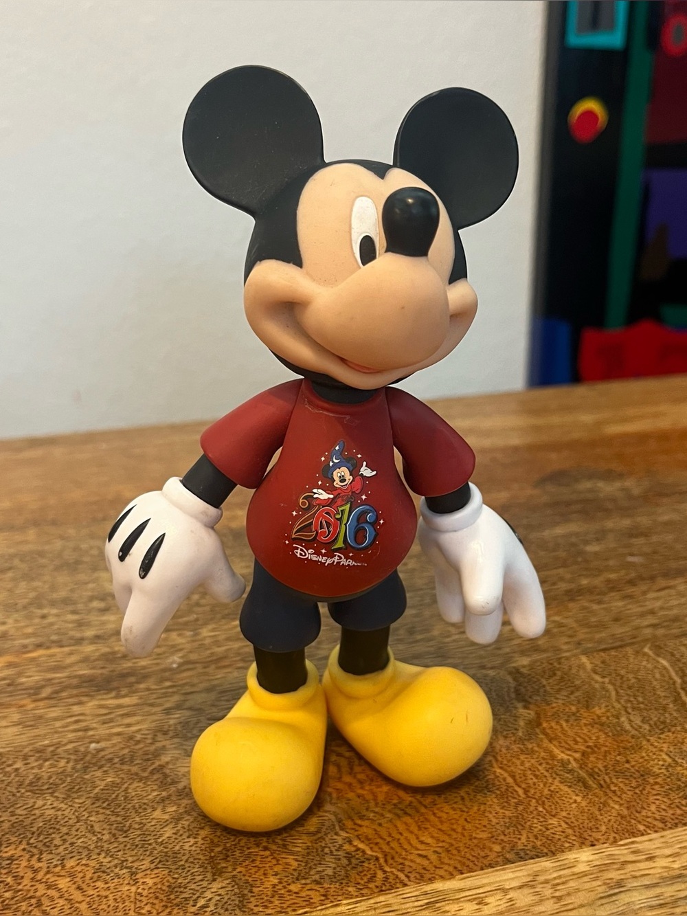 Disney Parks 2016 Mickey Mouse Red Shirt Yellow Shoes Figure - Kids Toy